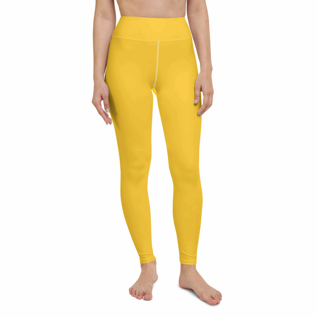 Avesa™ Yellow High Waist Yoga Leggings Set