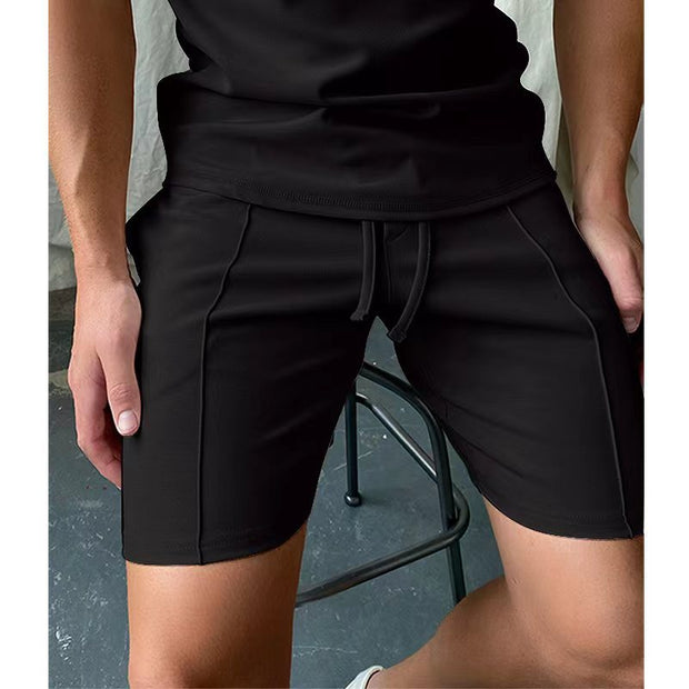 Solid Color Fitness Shorts