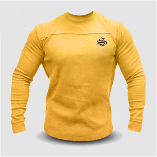 Men Long-Sleeved Fitness Sweater