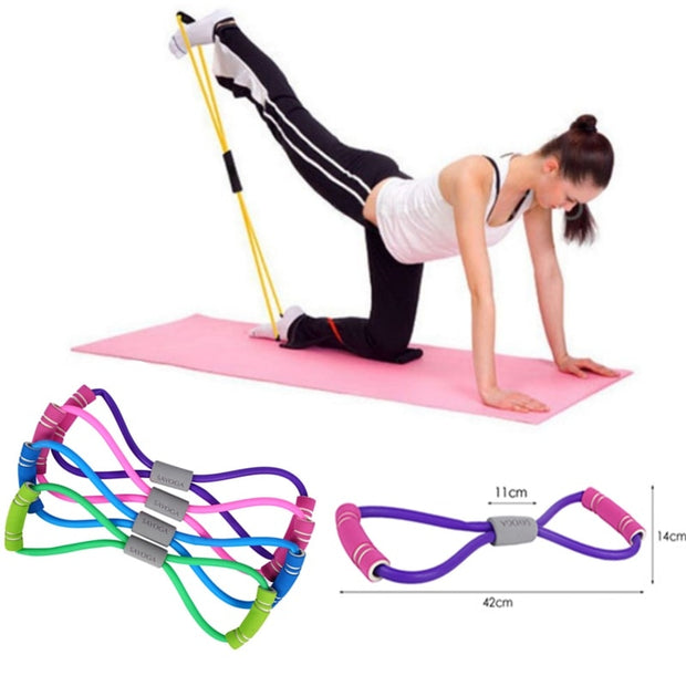 Yoga & Fitness Rubber Elastic Bands