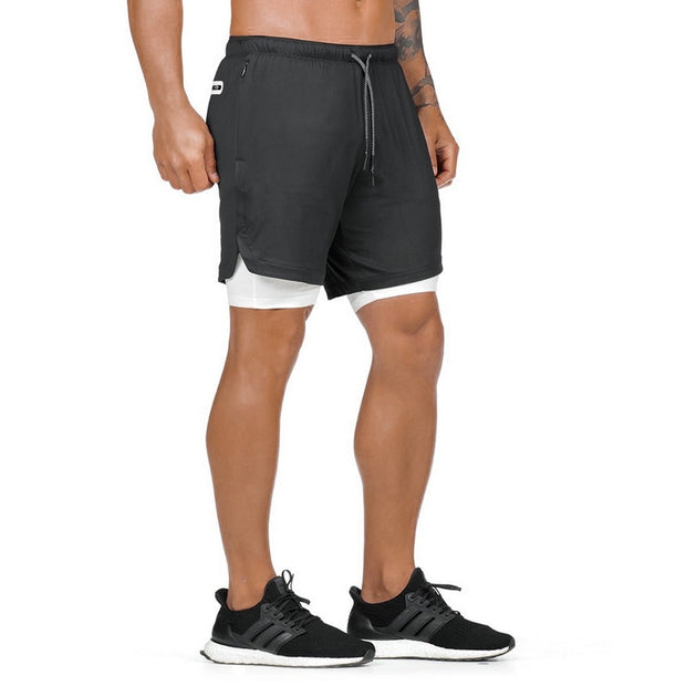 Jogger Shorts with Hidden Zipper Pockets