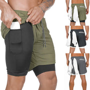 Jogger Shorts with Hidden Zipper Pockets
