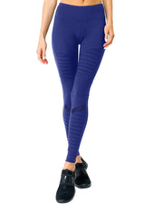 Avesa™ Low-Waisted Ribbed Leggings With Hidden Pocket and Mesh