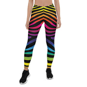 Avesa™ Rainbow Zebra Stripes Leggings